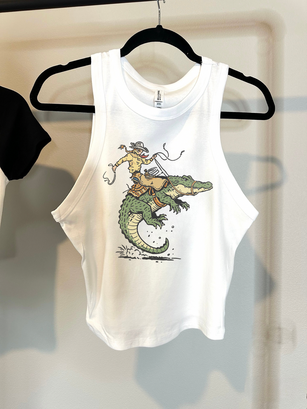 Alligator Cowboy Cropped Tank
