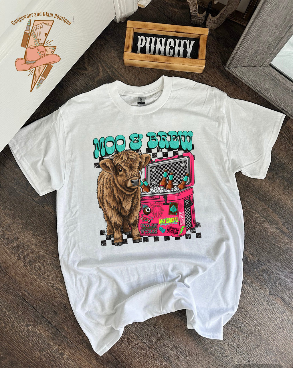 Moo & Brew Tee or Crewneck