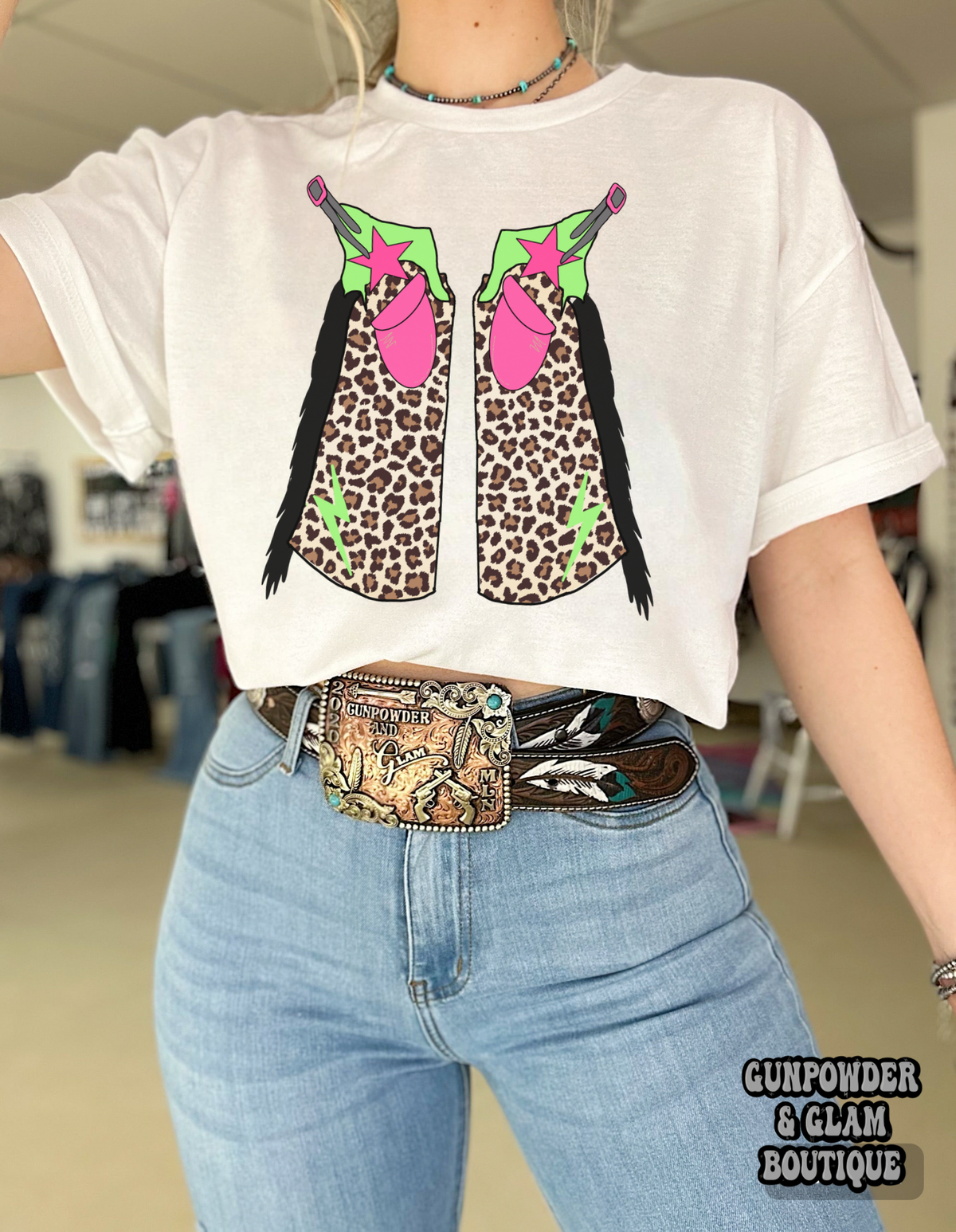 Wild Chaps Tee or Crewneck