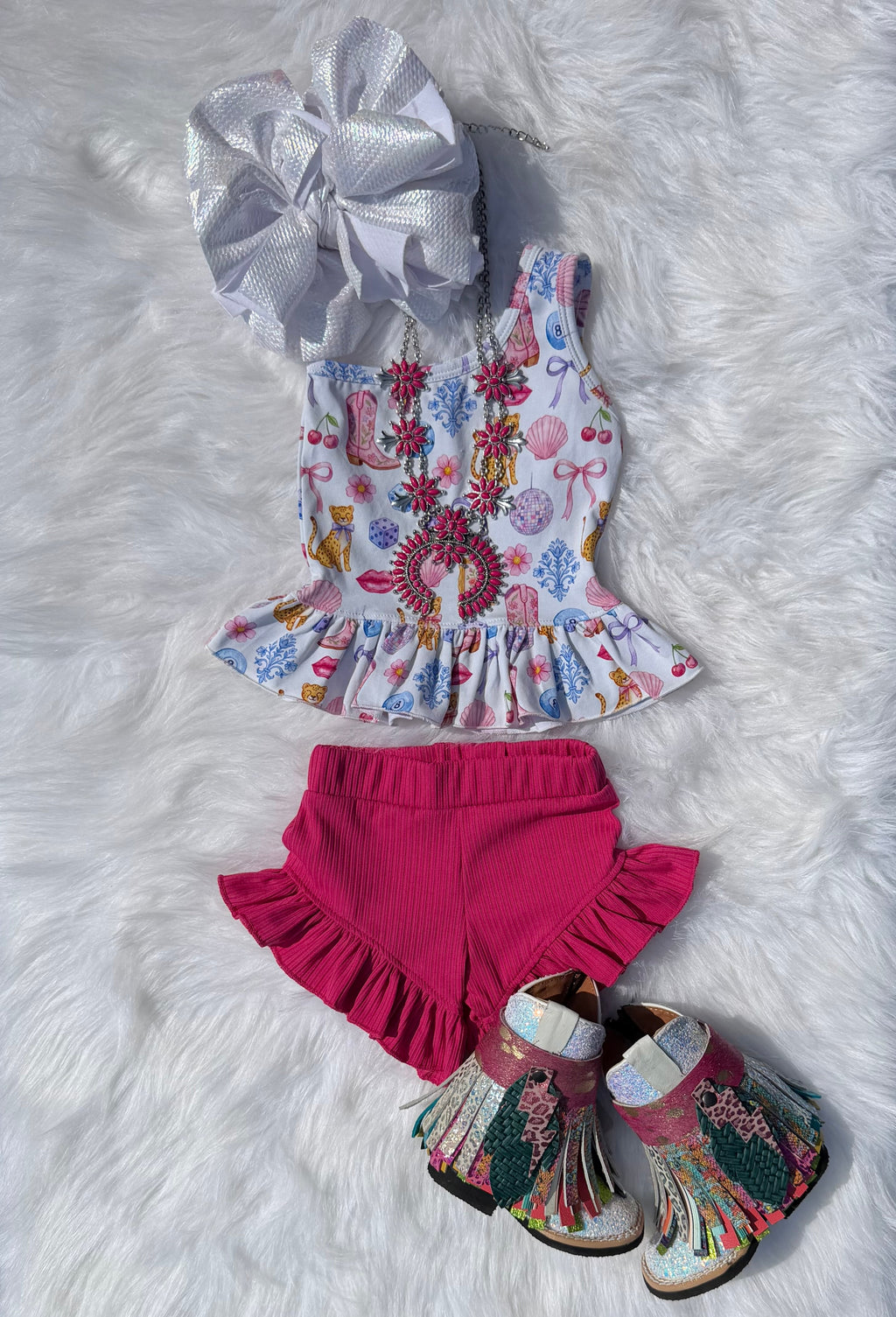 Cosmic Cowgirl One Shoulder Top