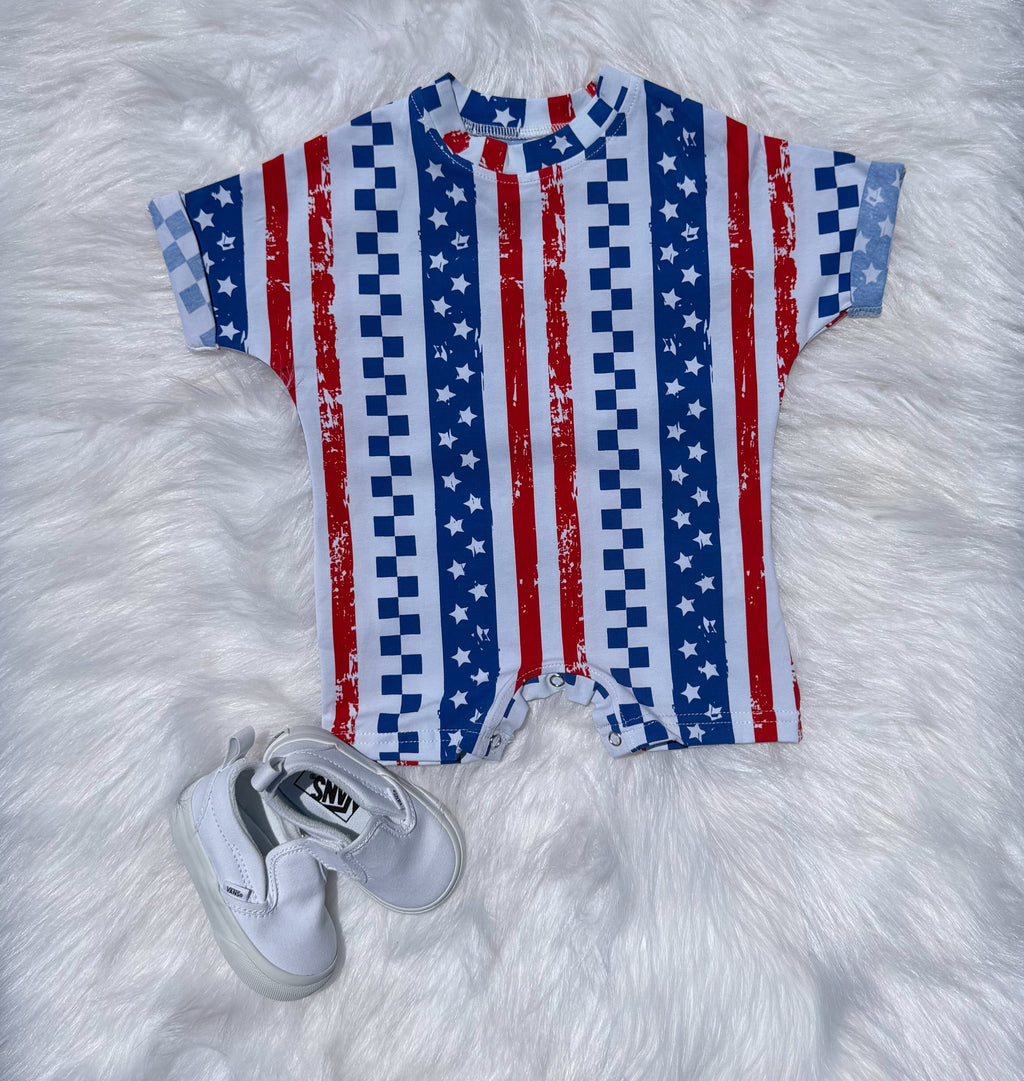 Red, White & Revved Up Romper