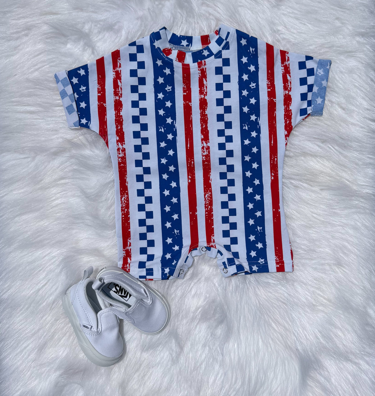 Red, White & Revved Up Romper