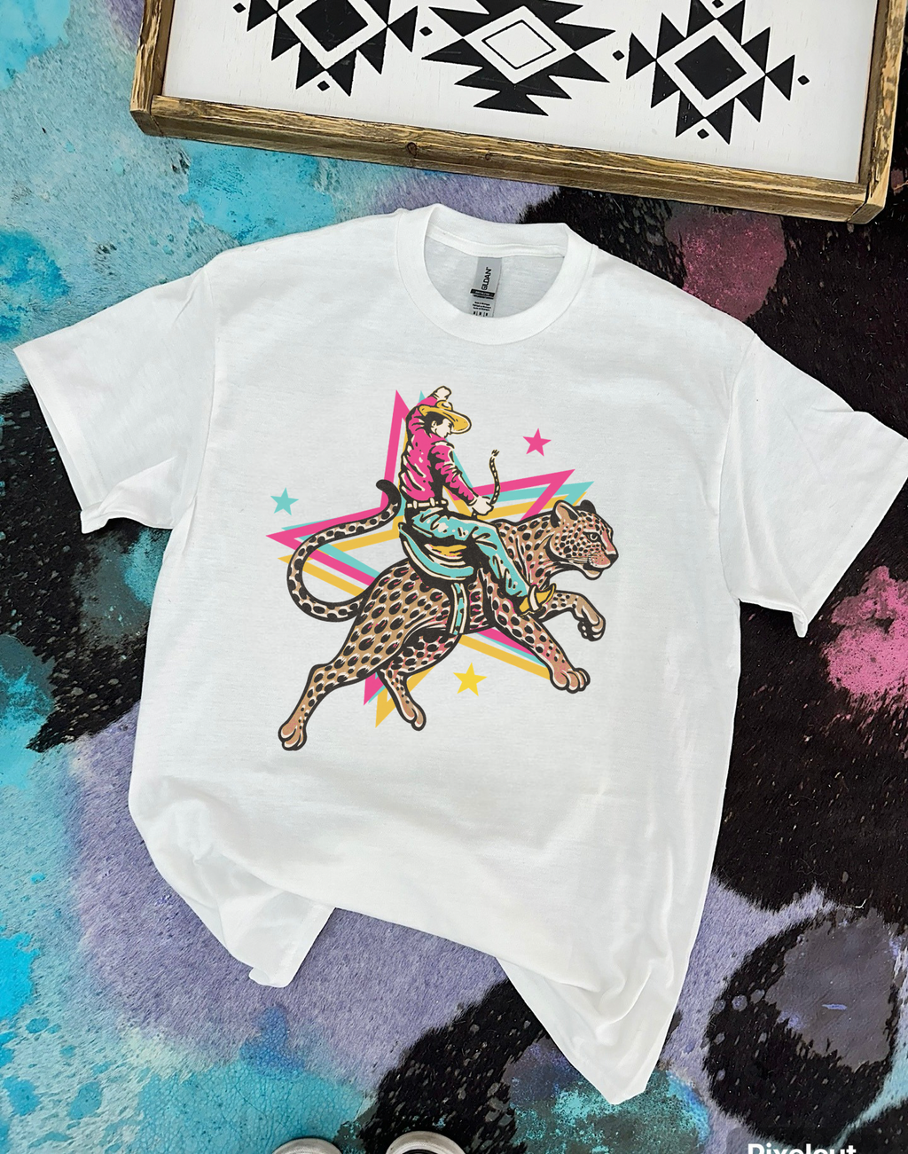Retro Cowboy Jaguar Tee or Crewneck