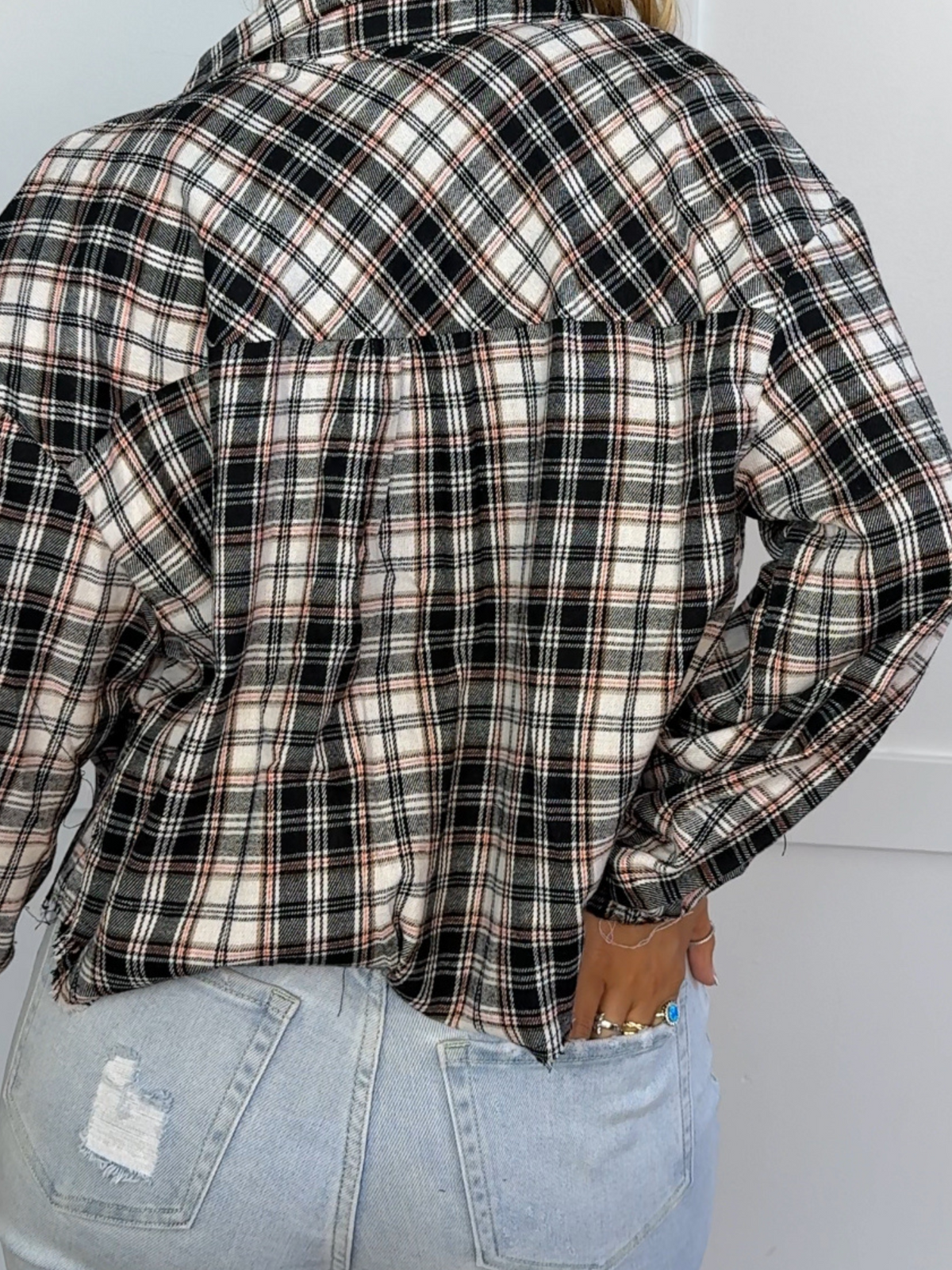 Rory Plaid Cropped Flannel