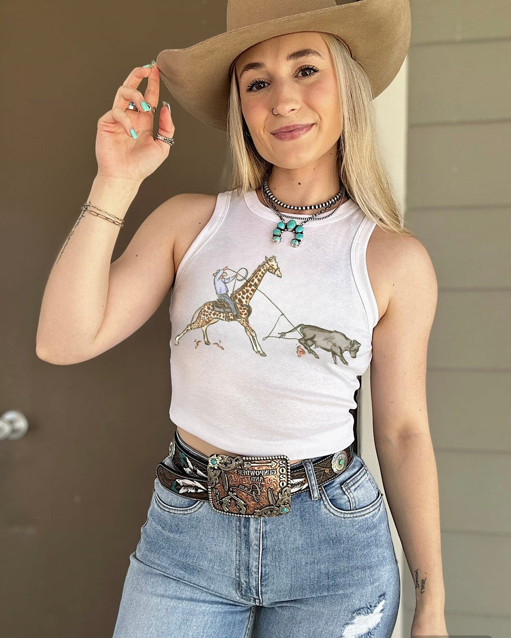 Safari Wrangler Cropped Tank