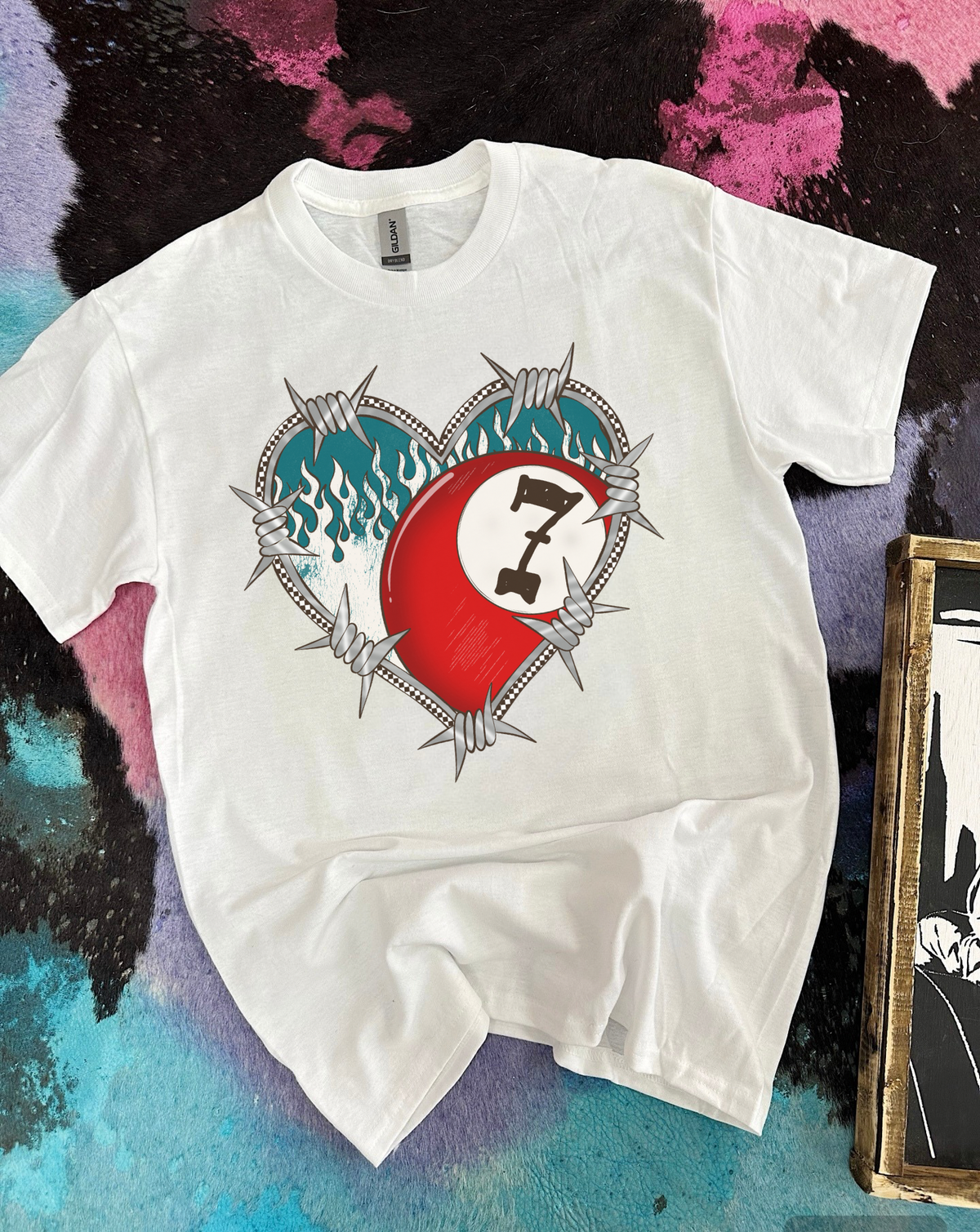 Barbed Wire Heart TEE or CREWNECK