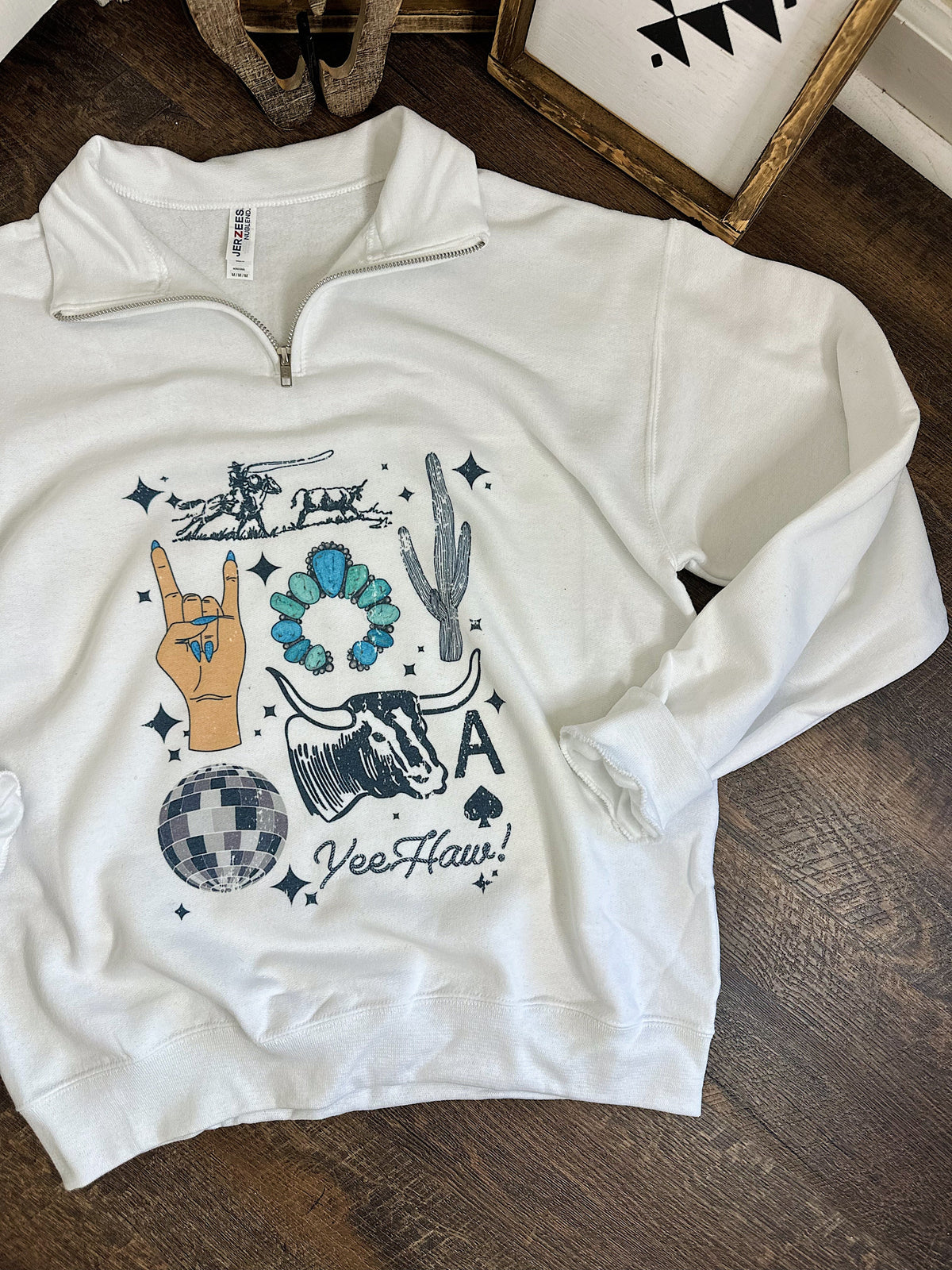 The Western Collage Quarter Zip