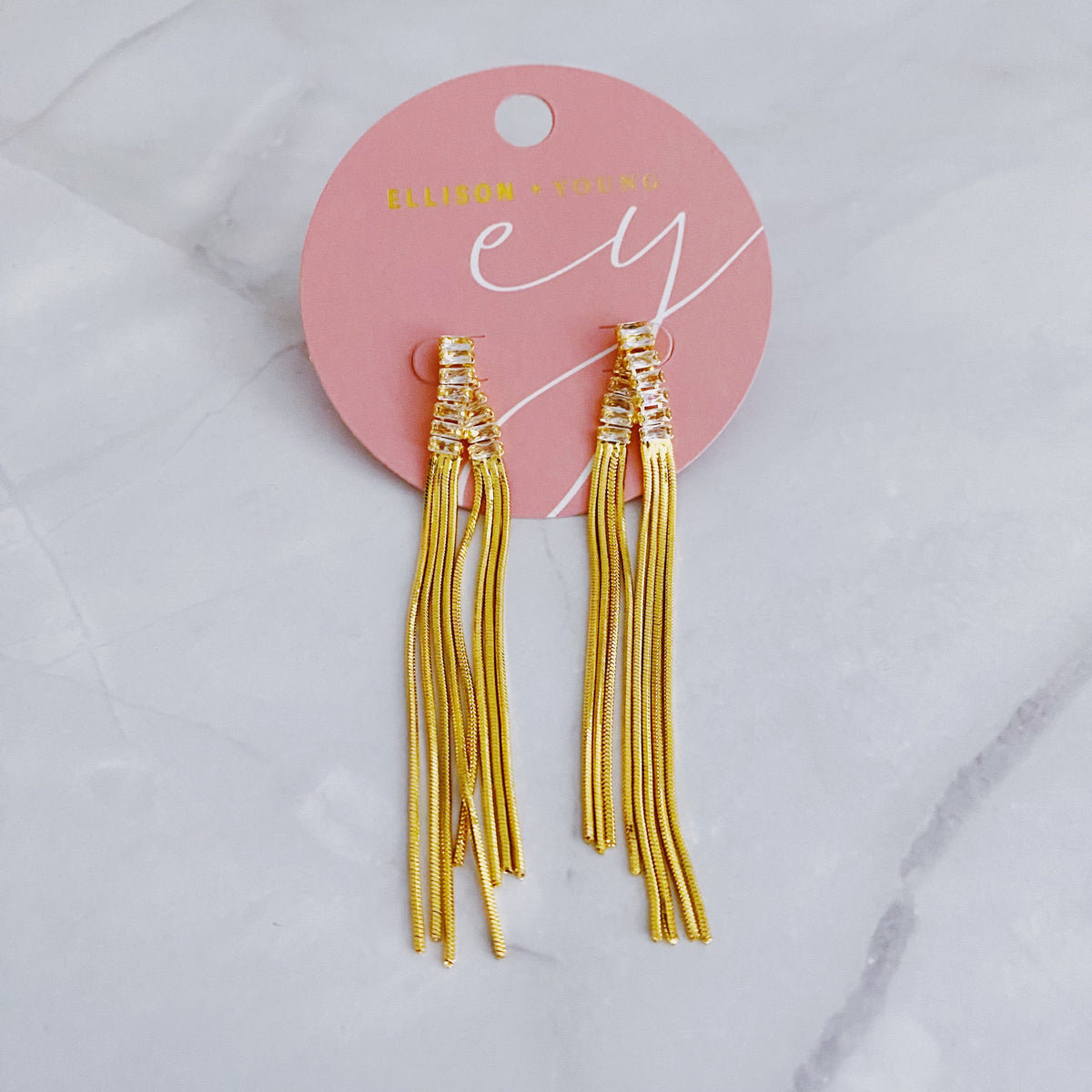 Chain Waterfall From Shine Earrings