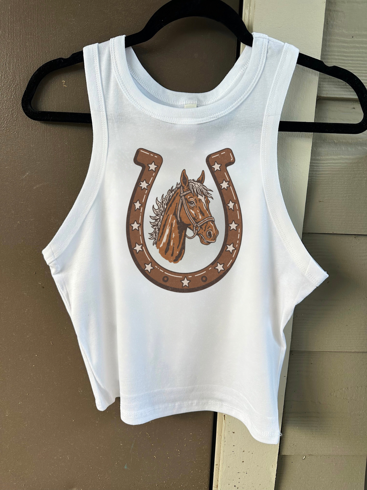 Vintage Pony Cropped Tank
