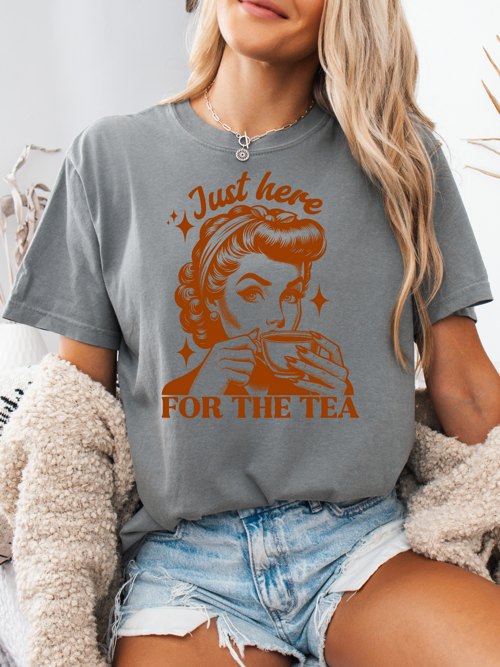 Here For The Tea Graphic