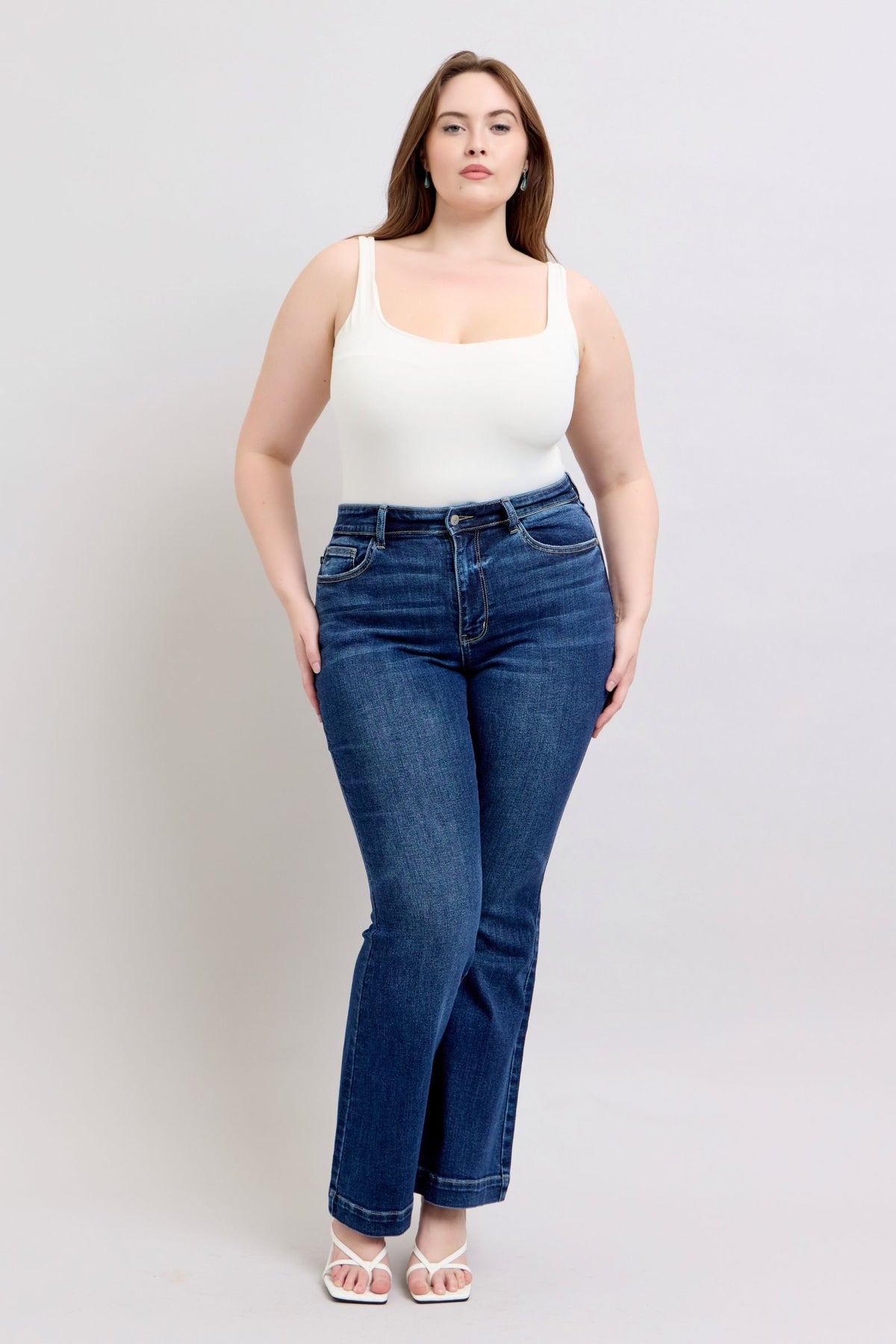 Jacqueline Judy Blue Flare Jeans