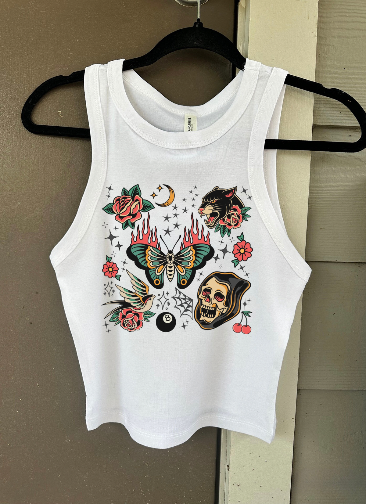 Trad Tattoo Cropped Tank