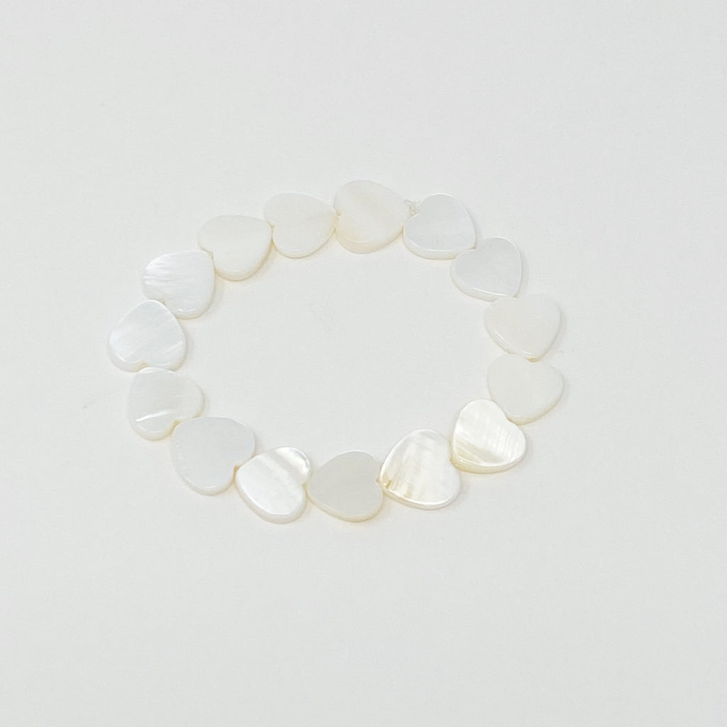 Shelly Heart Stretch Bracelet