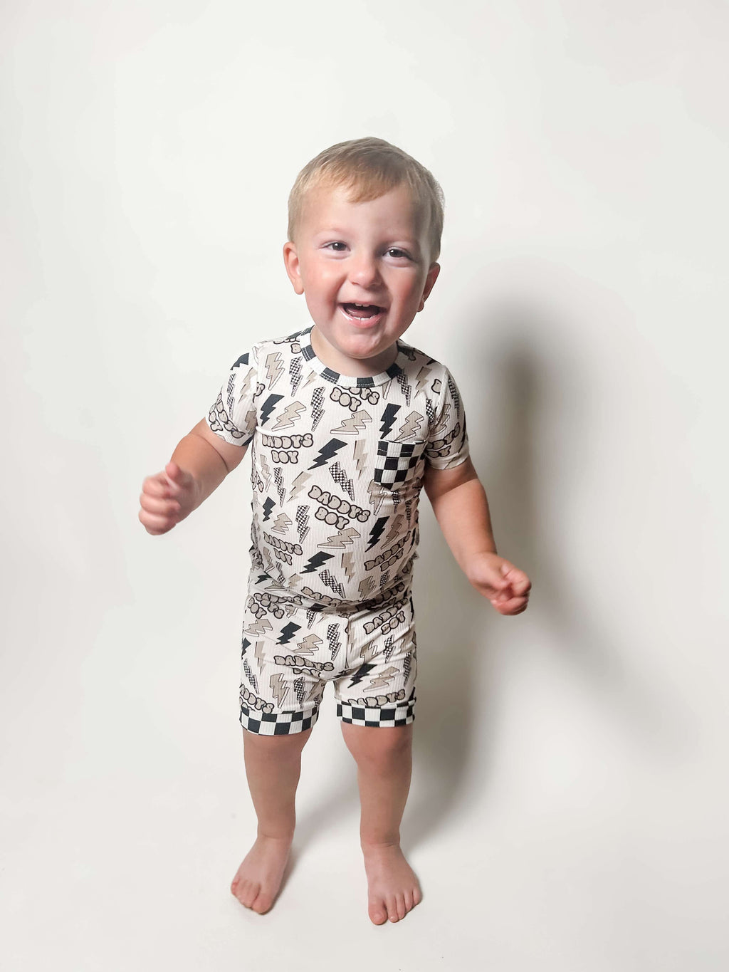 Daddy's Boy Ribbed Bamboo Short Set
