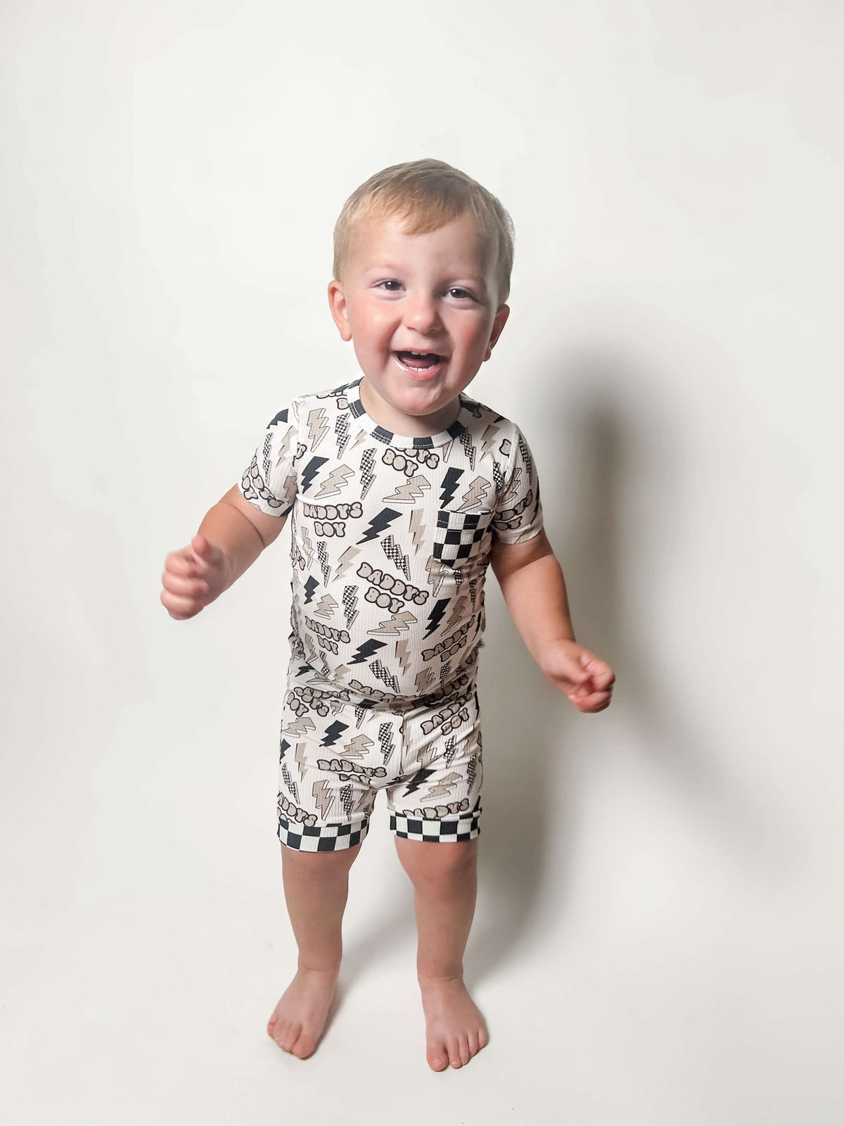 Daddy's Boy Ribbed Bamboo Short Set