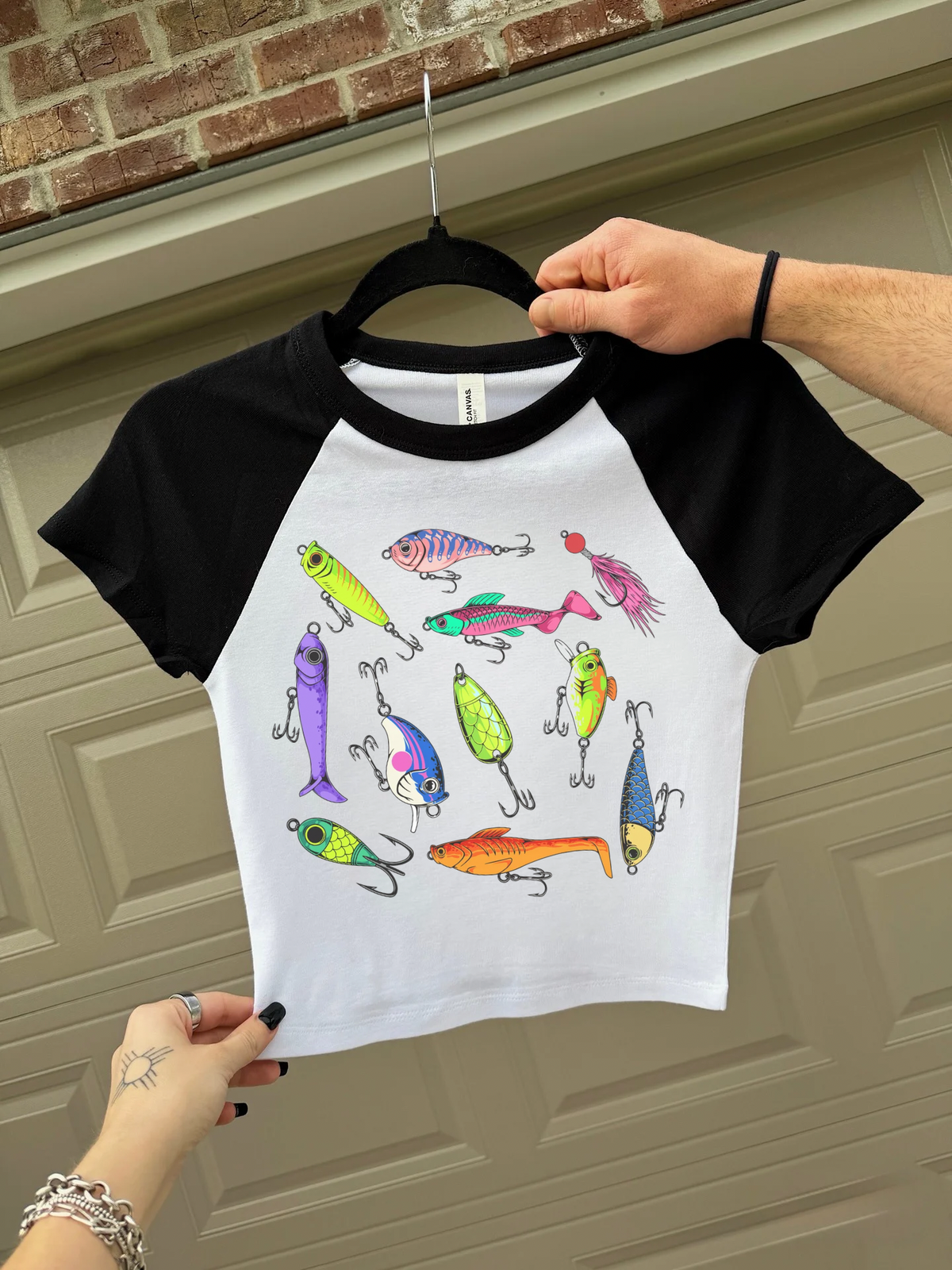Funky Fishing Lures Baby Tee