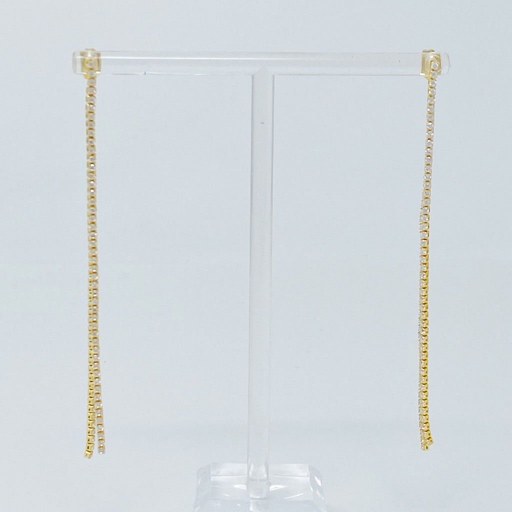 Delicate Shine Back Drop Earrings