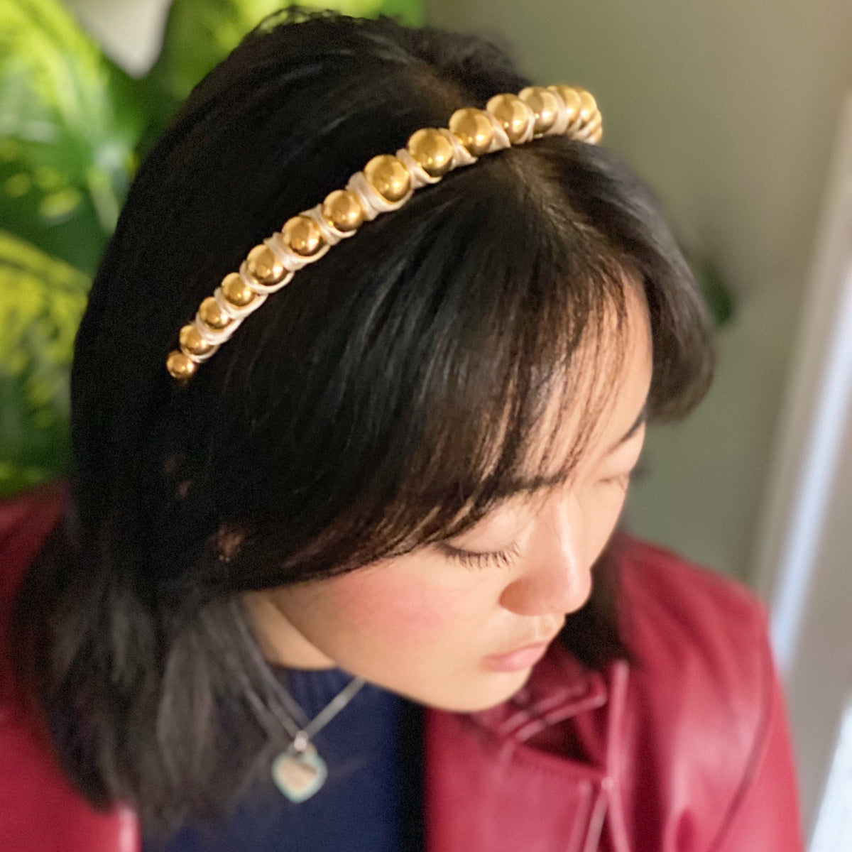 Emily Satin Wrapped Headband