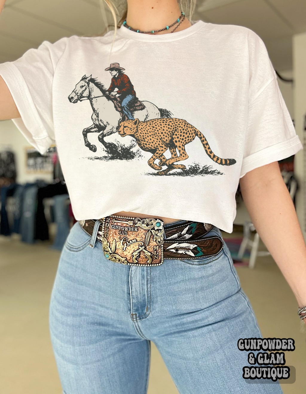 Runnin’ Wild Tee or Crewneck