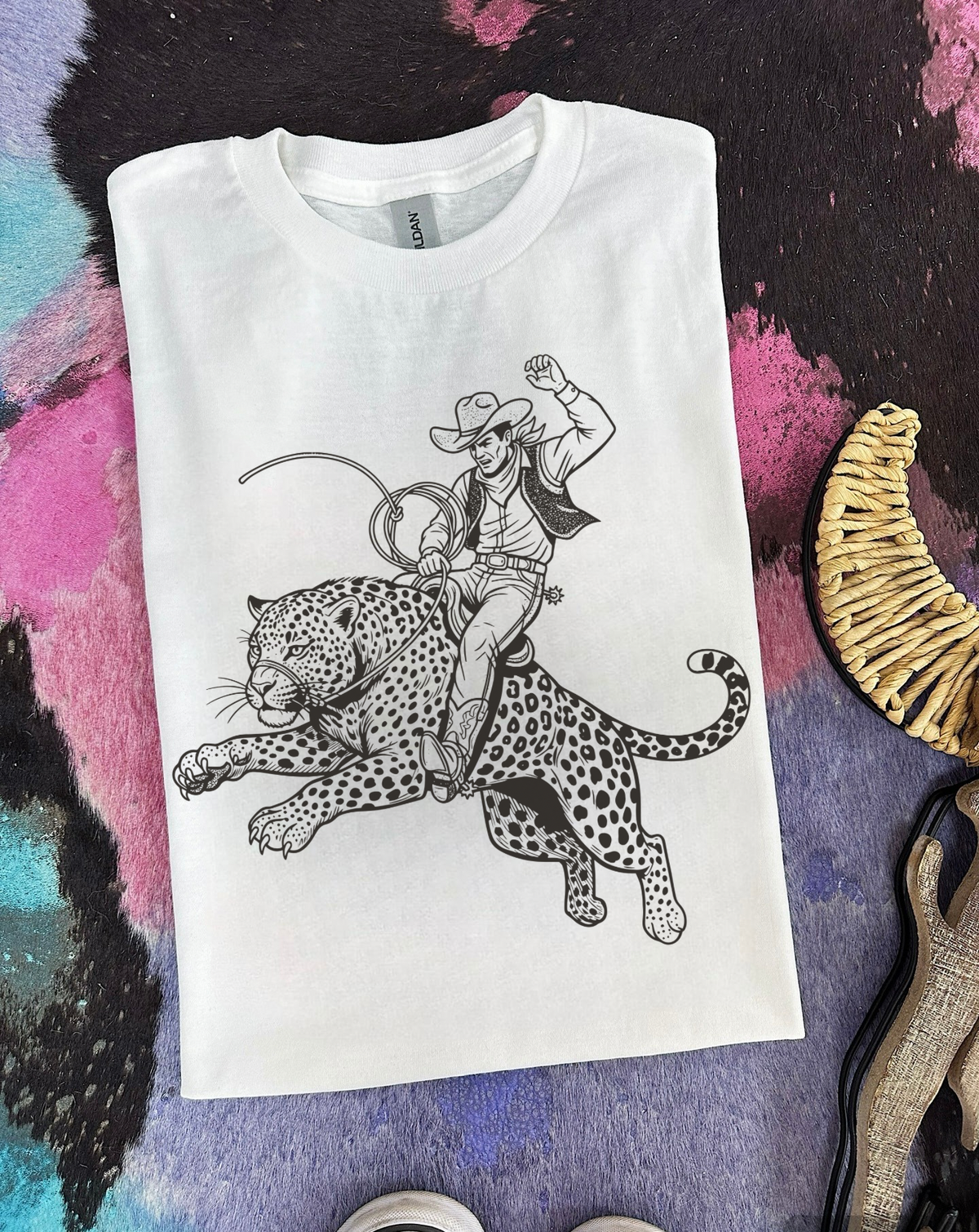 Cowboy Zoo Tee or Crewneck