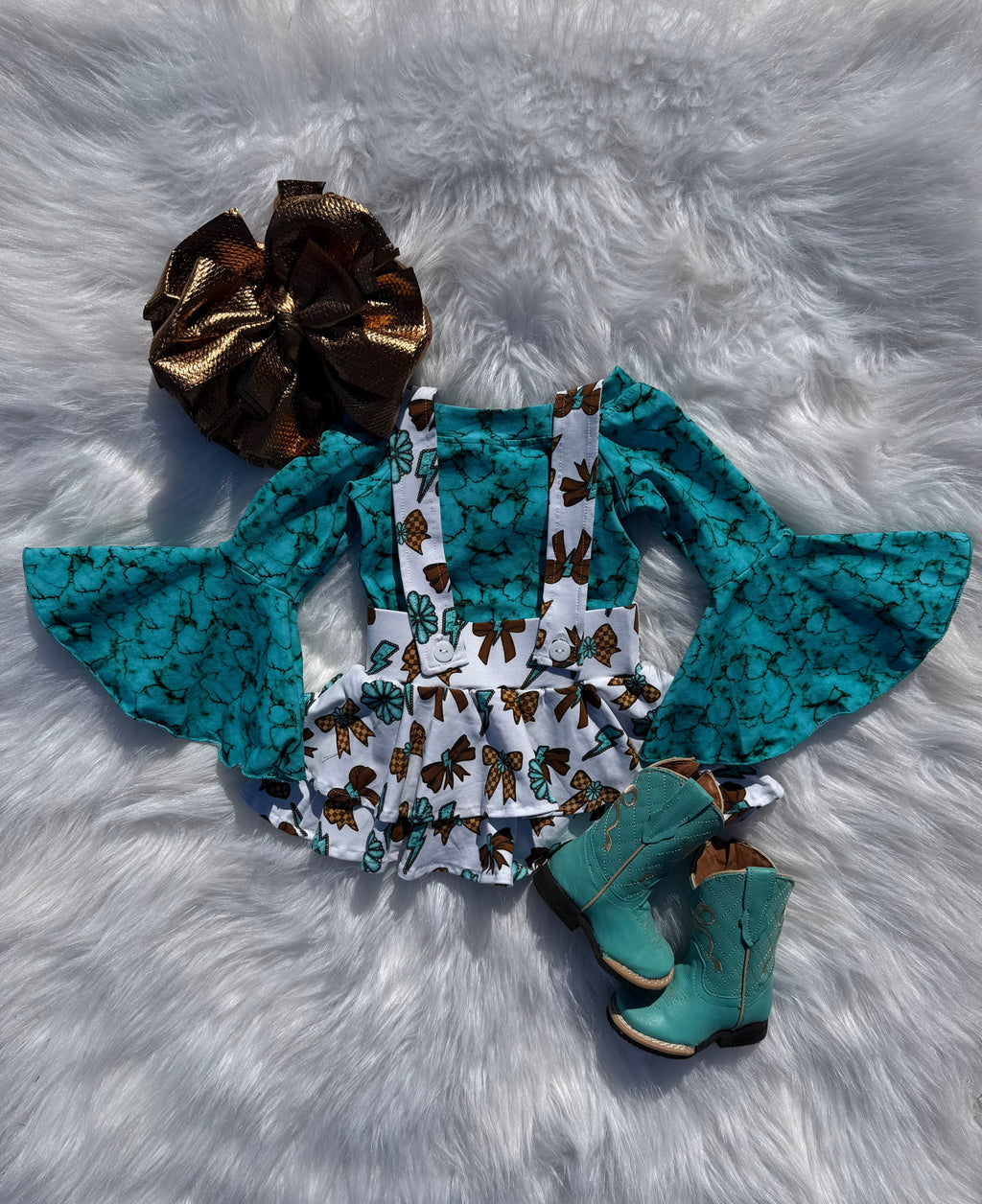 Ribbon Rodeo suspender skirt