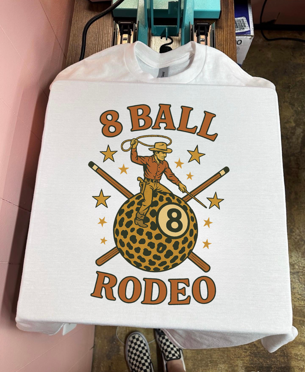 8 Ball Rodeo Tee or Crewneck