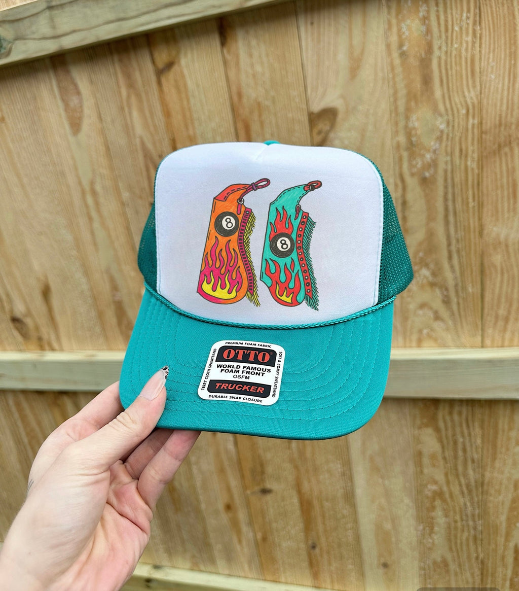 8 Ball Chaps Trucker Hat (Multiple Color Options)