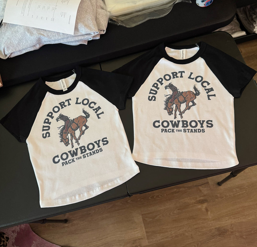 Support Local Cowboys Baby Tee