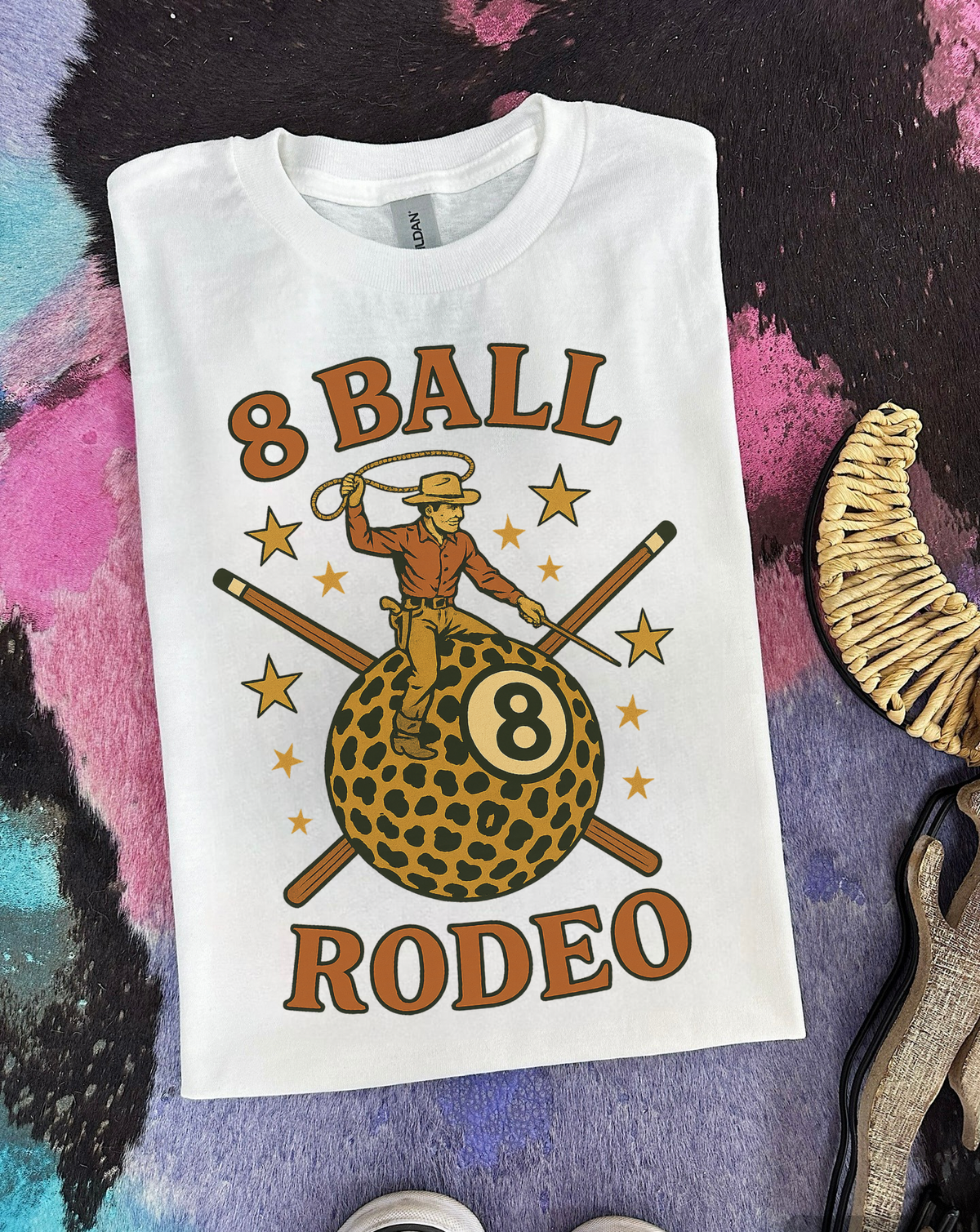 8 Ball Rodeo Tee or Crewneck