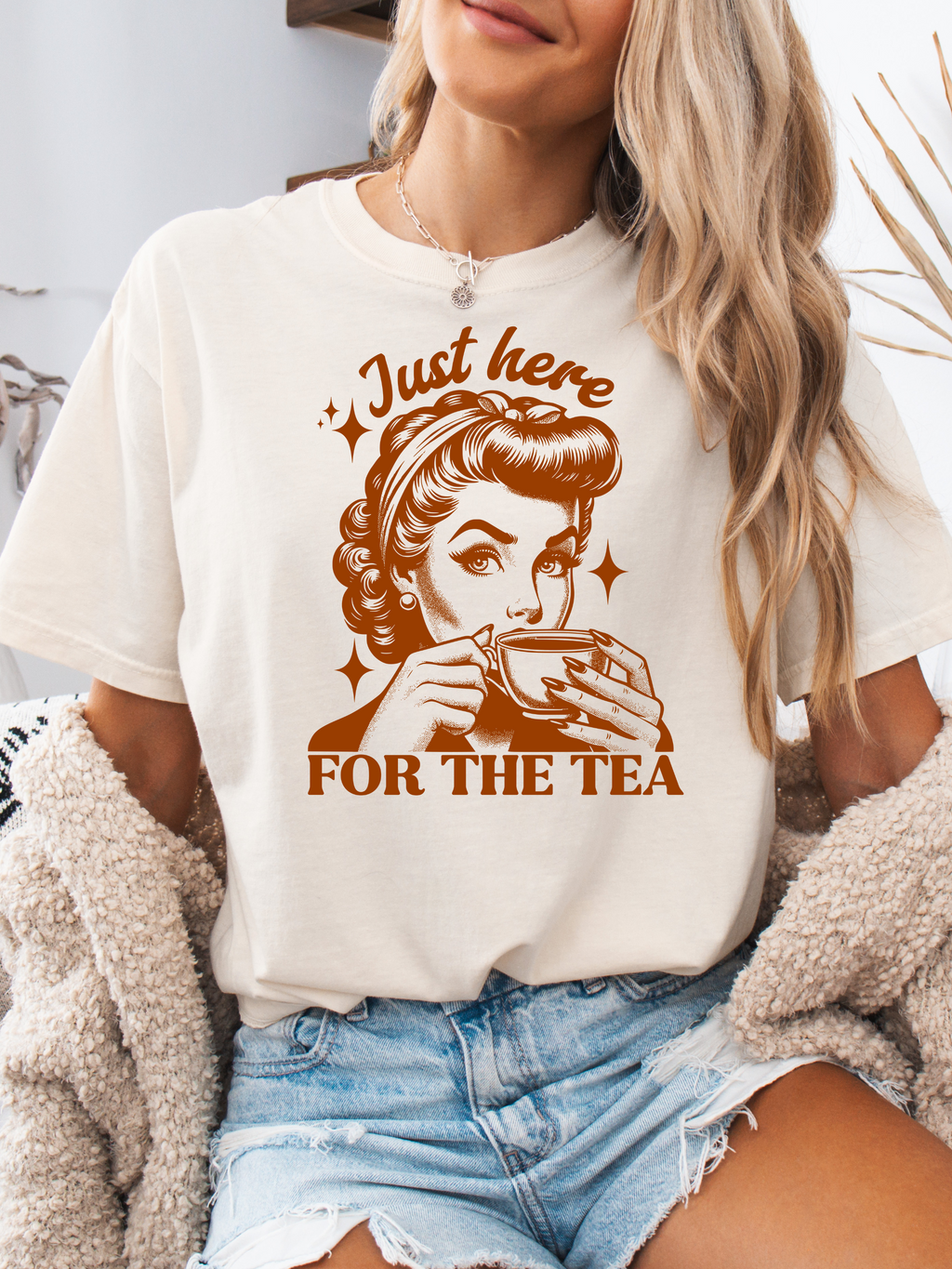 Here For The Tea Graphic