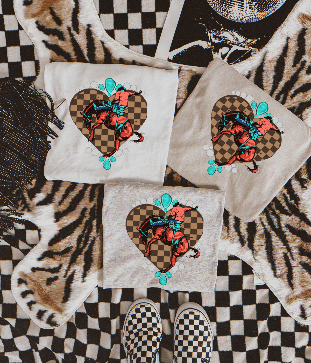Bucking hearts  sublimation T-shirt