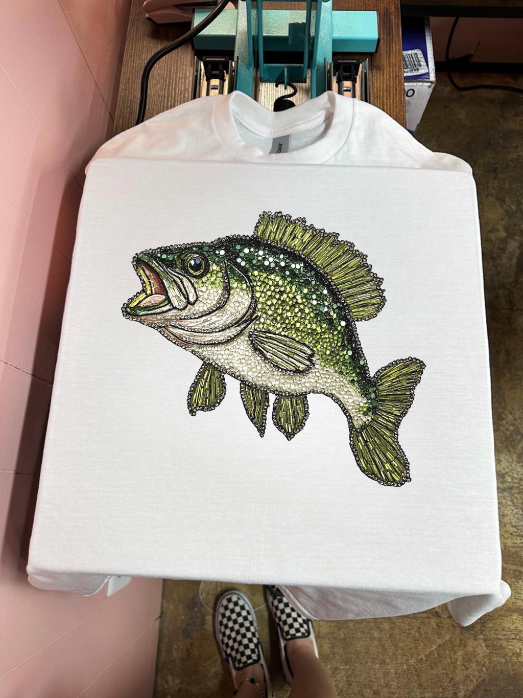 Rhinestone Bass TEE or CREWNECK
