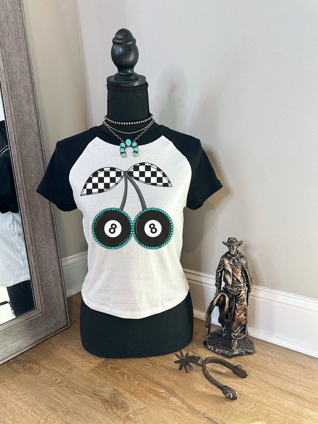 8 Ball Cherry Baby Tee