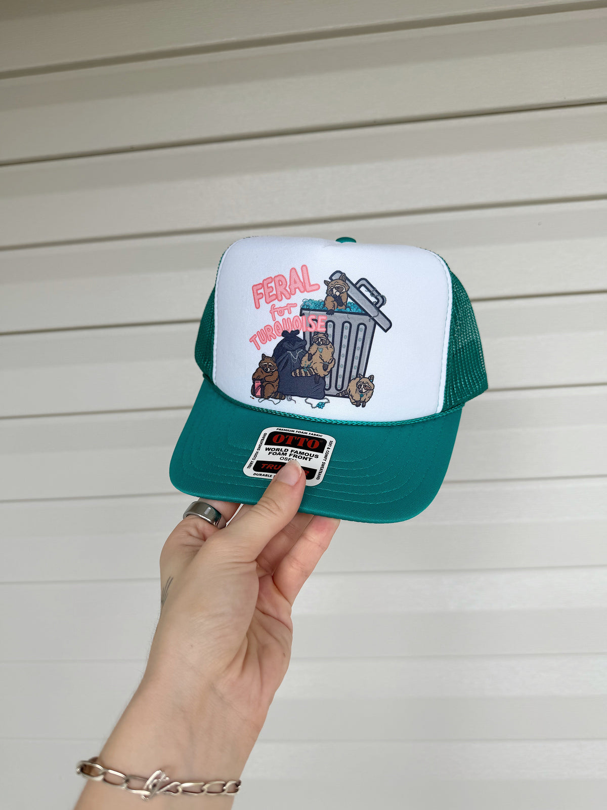 Feral For Turquoise Trucker Hat (Multiple Color Options)