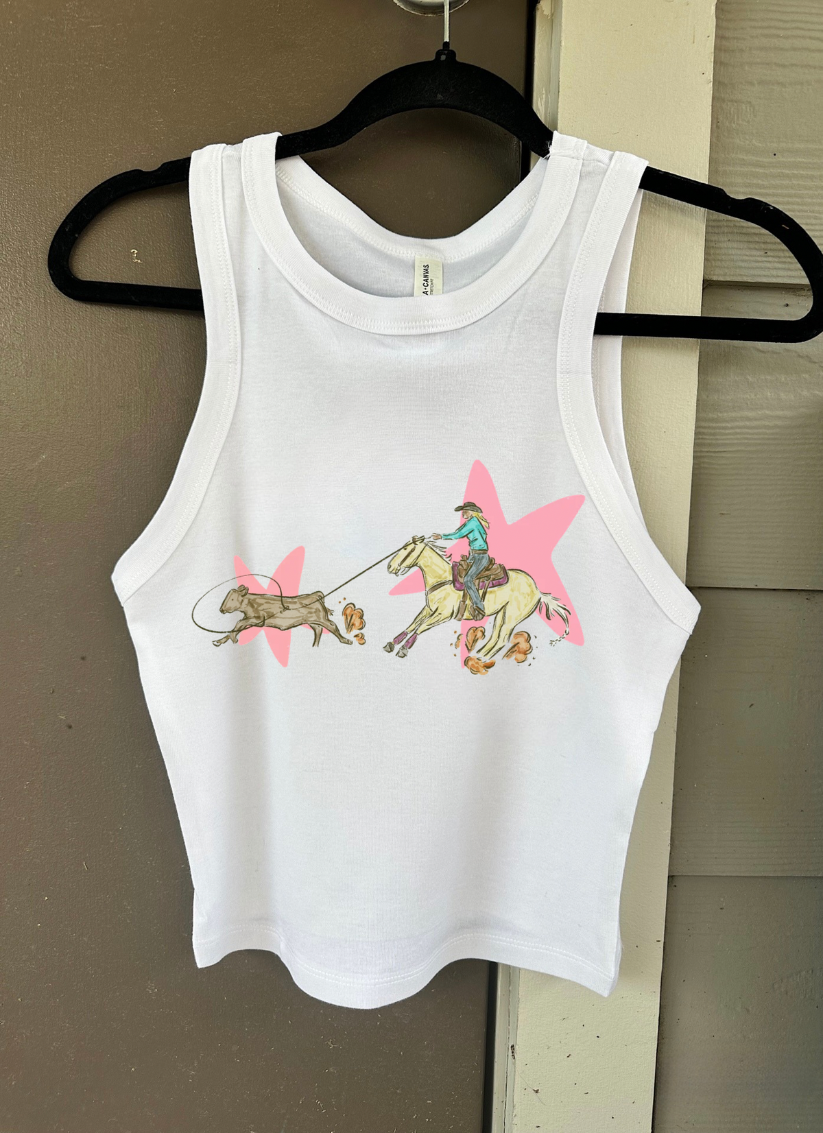 Cowgirl Roundup Cropped Tank