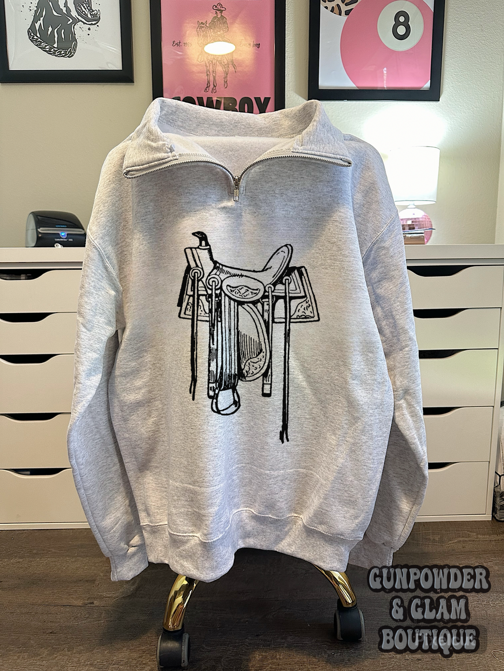 Saddle Quarter Zip