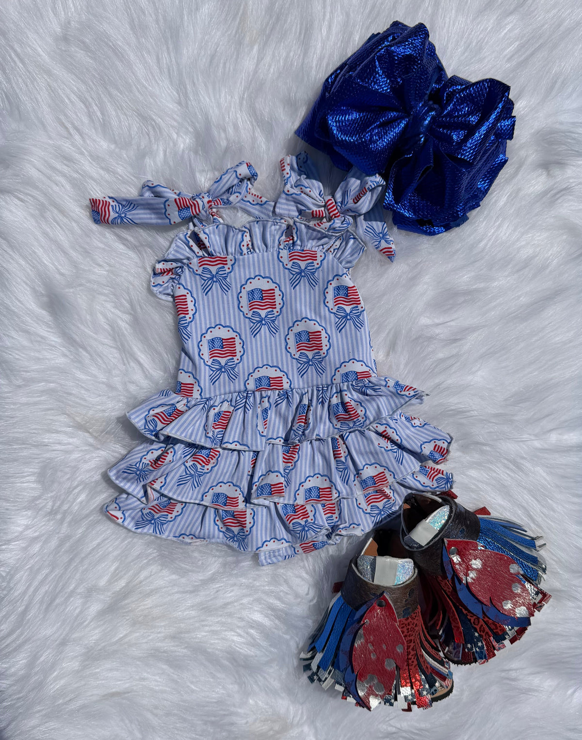 American Sweetheart ruffle romper