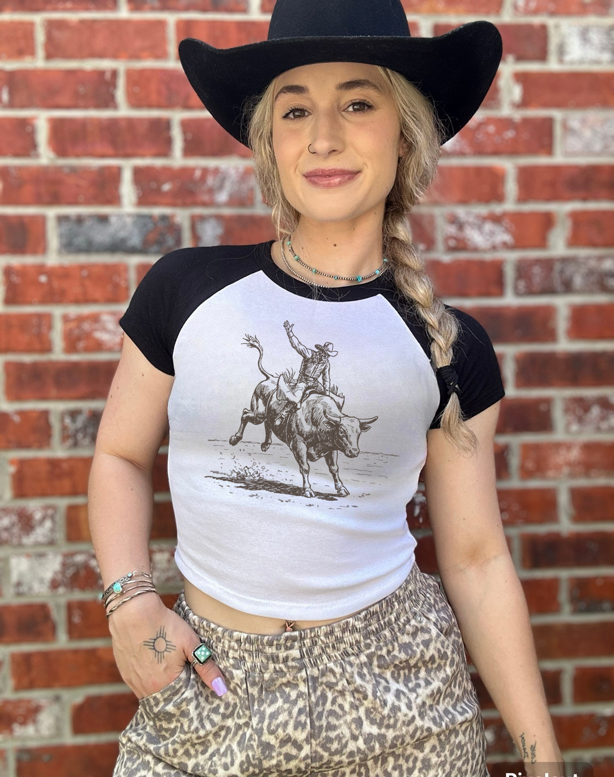 Vintage Bull Rider Baby Tee