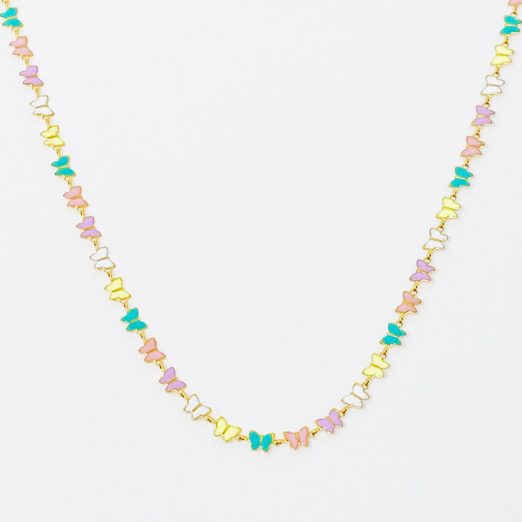 Linked Butterflies Necklace