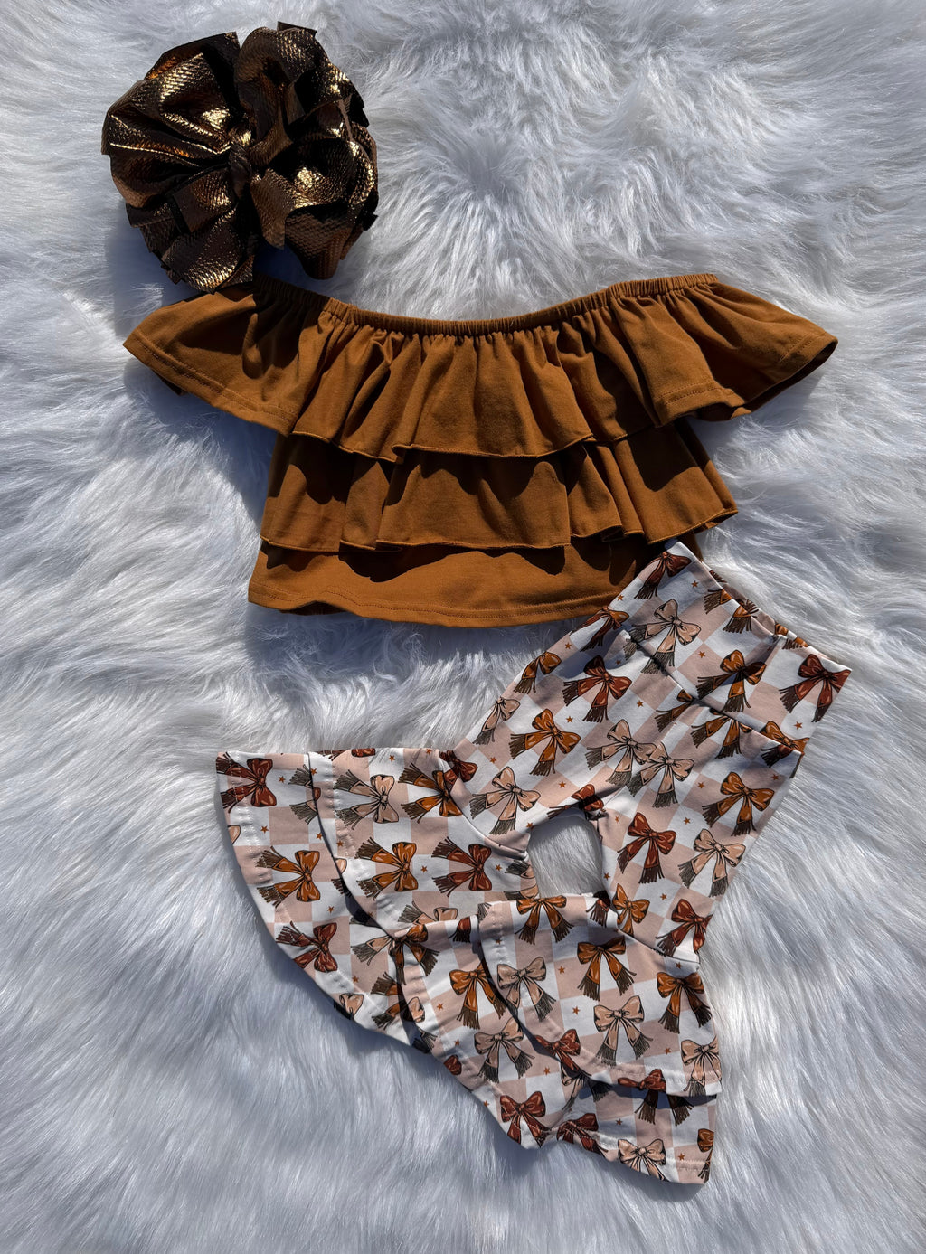 Honey Bow Double Bell Bottoms