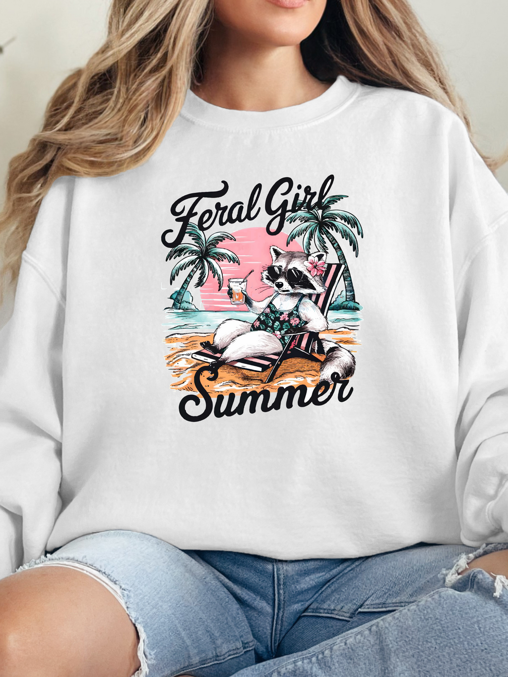 Feral Girl Summer Graphic