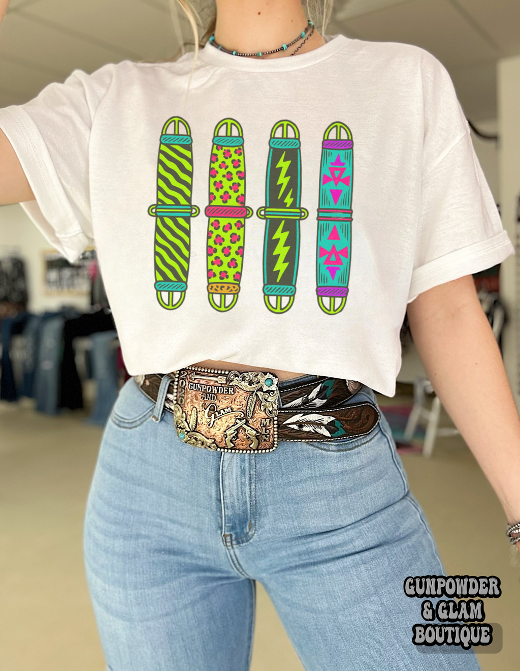 Neon Cinches TEE or CREWNECK