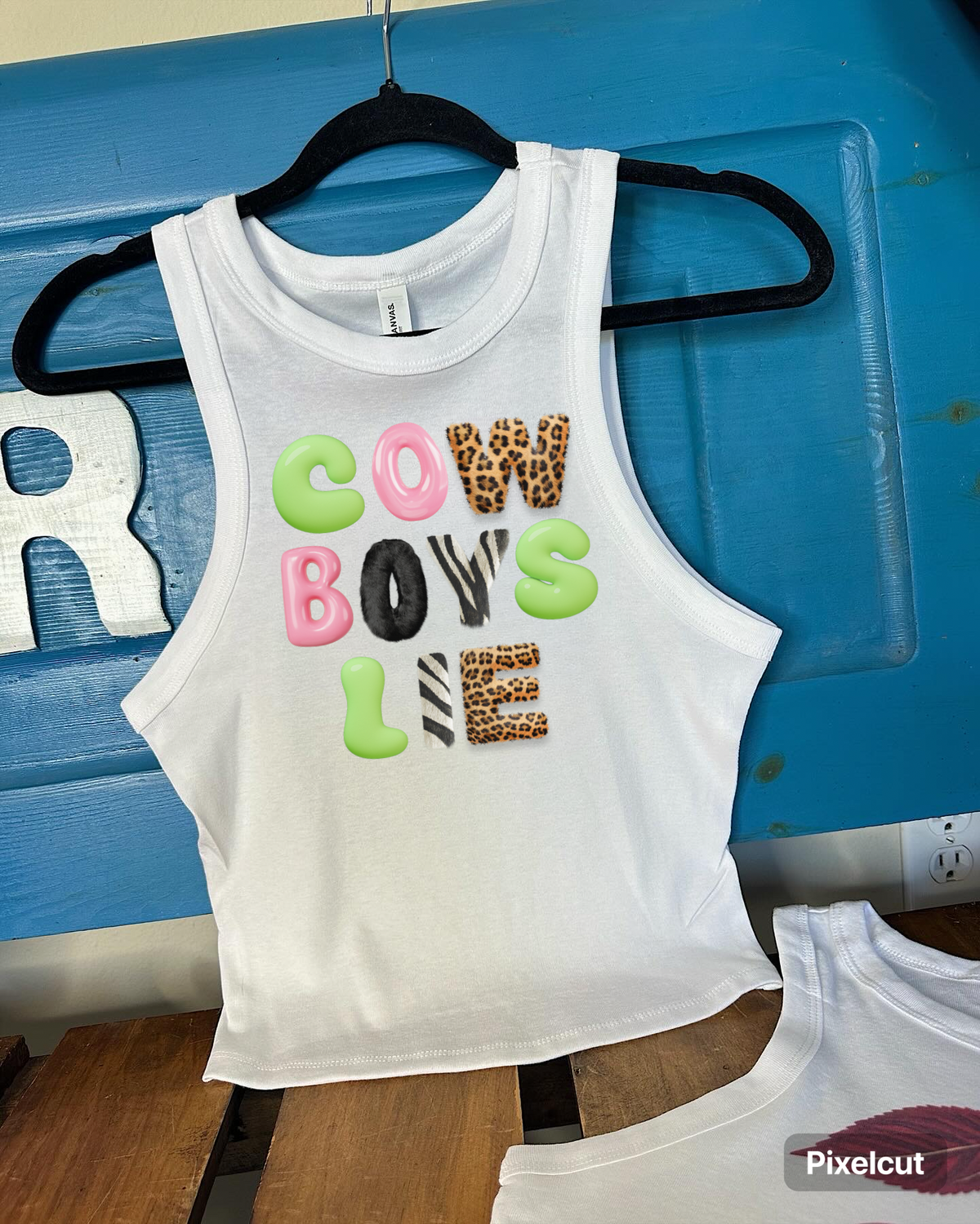 Cowboys Lie Cropped Tank