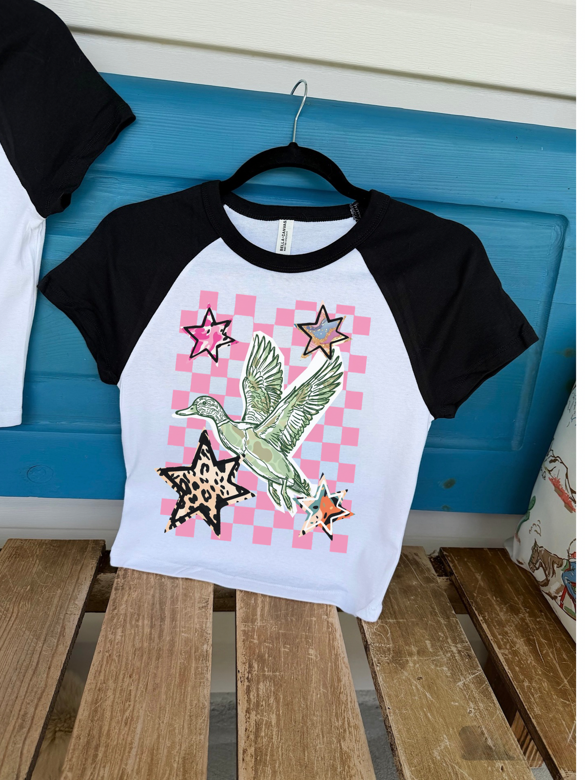Pink Skies & Duck Vibes Baby Tee