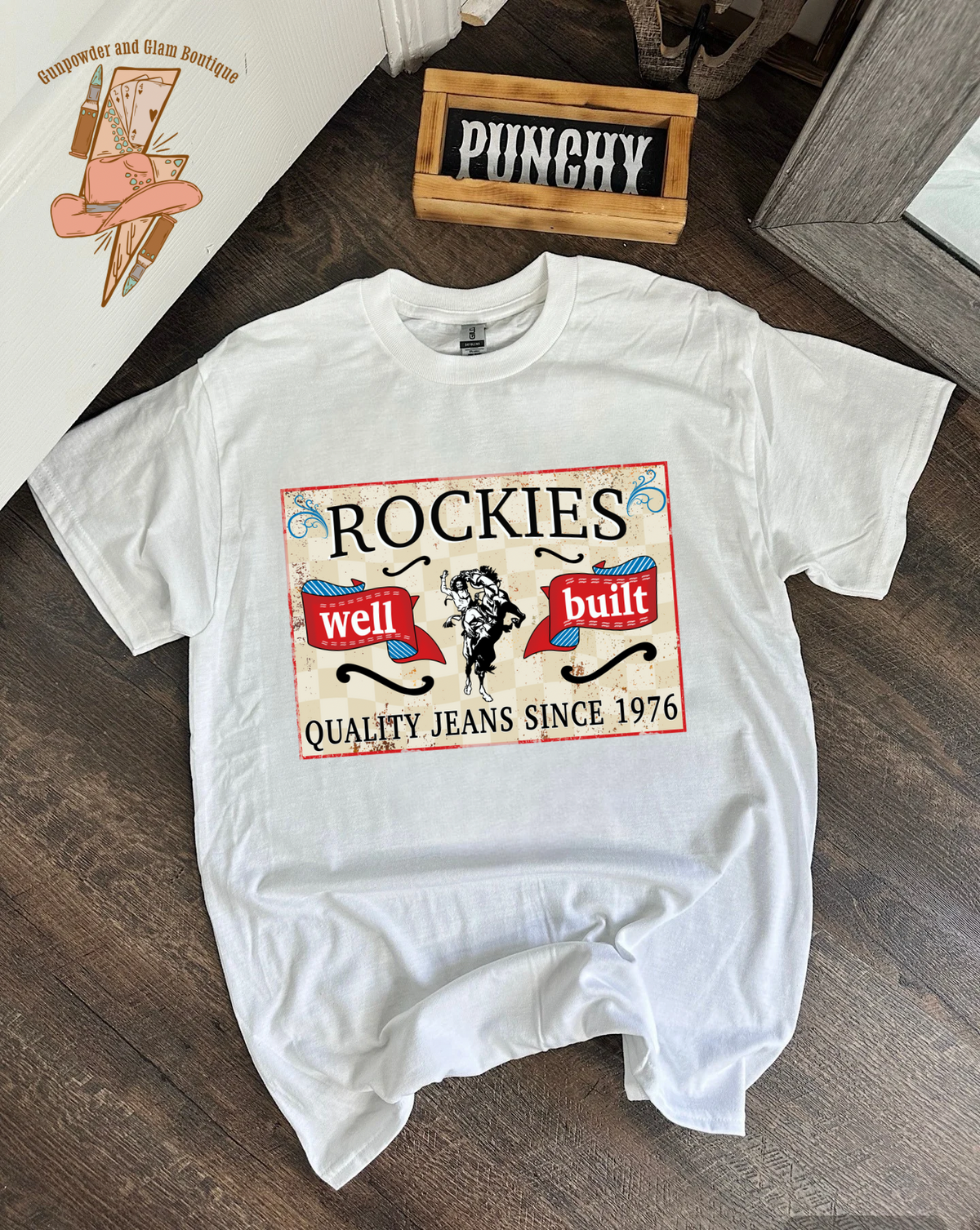 Vintage Rockies Tee or Crewneck