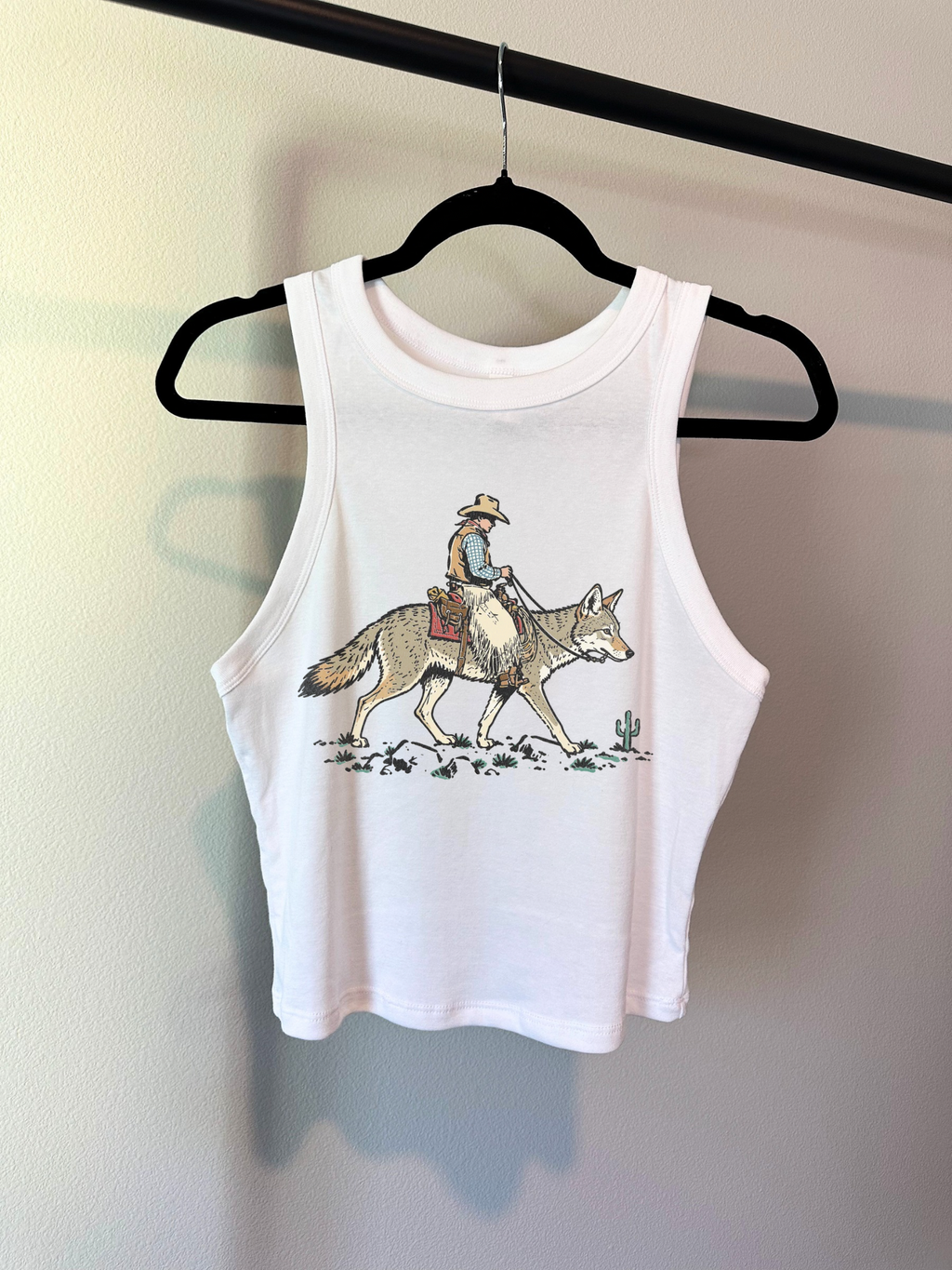 Coyote Cowboy Cropped Tank