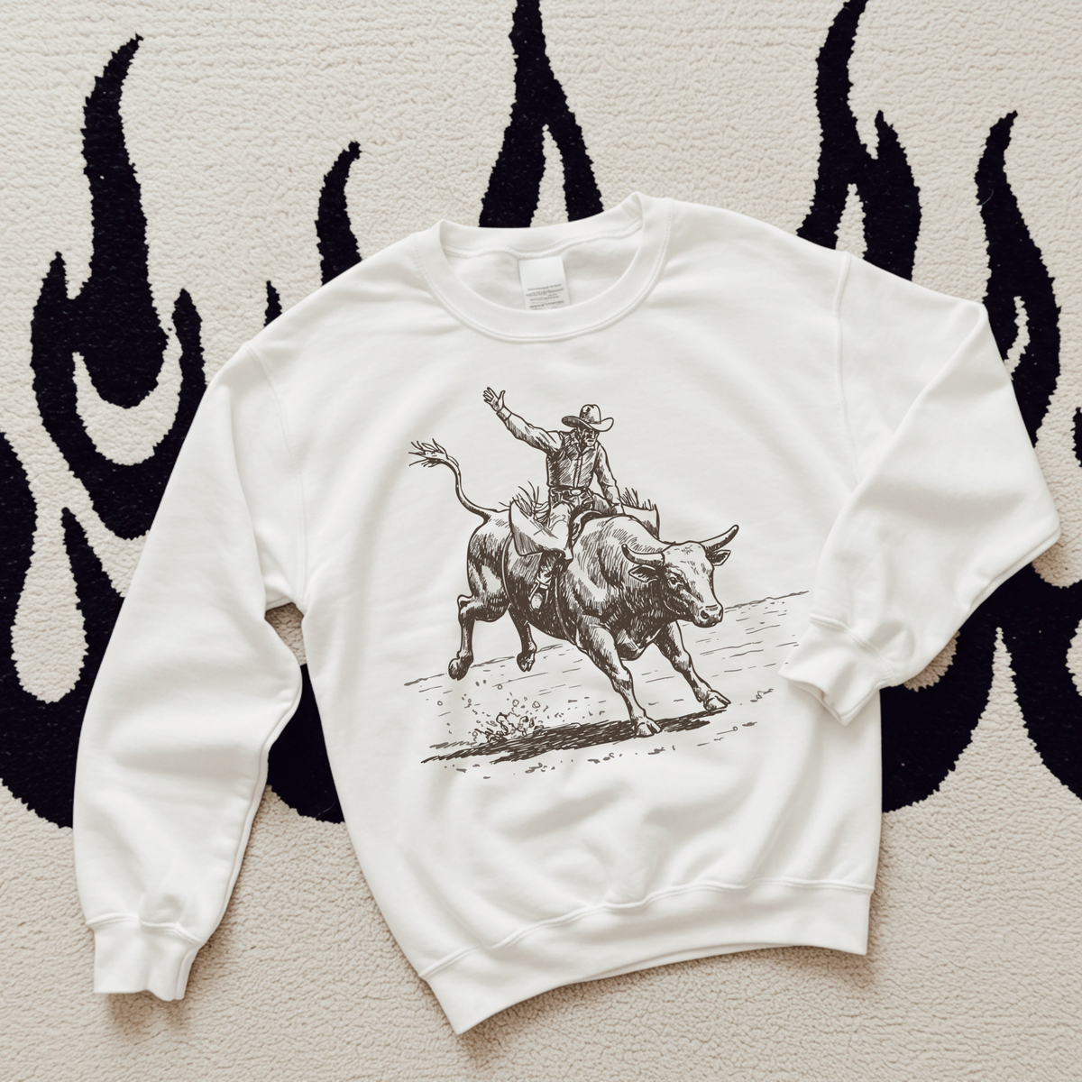Vintage Bull Rider TEE or CREWNECK