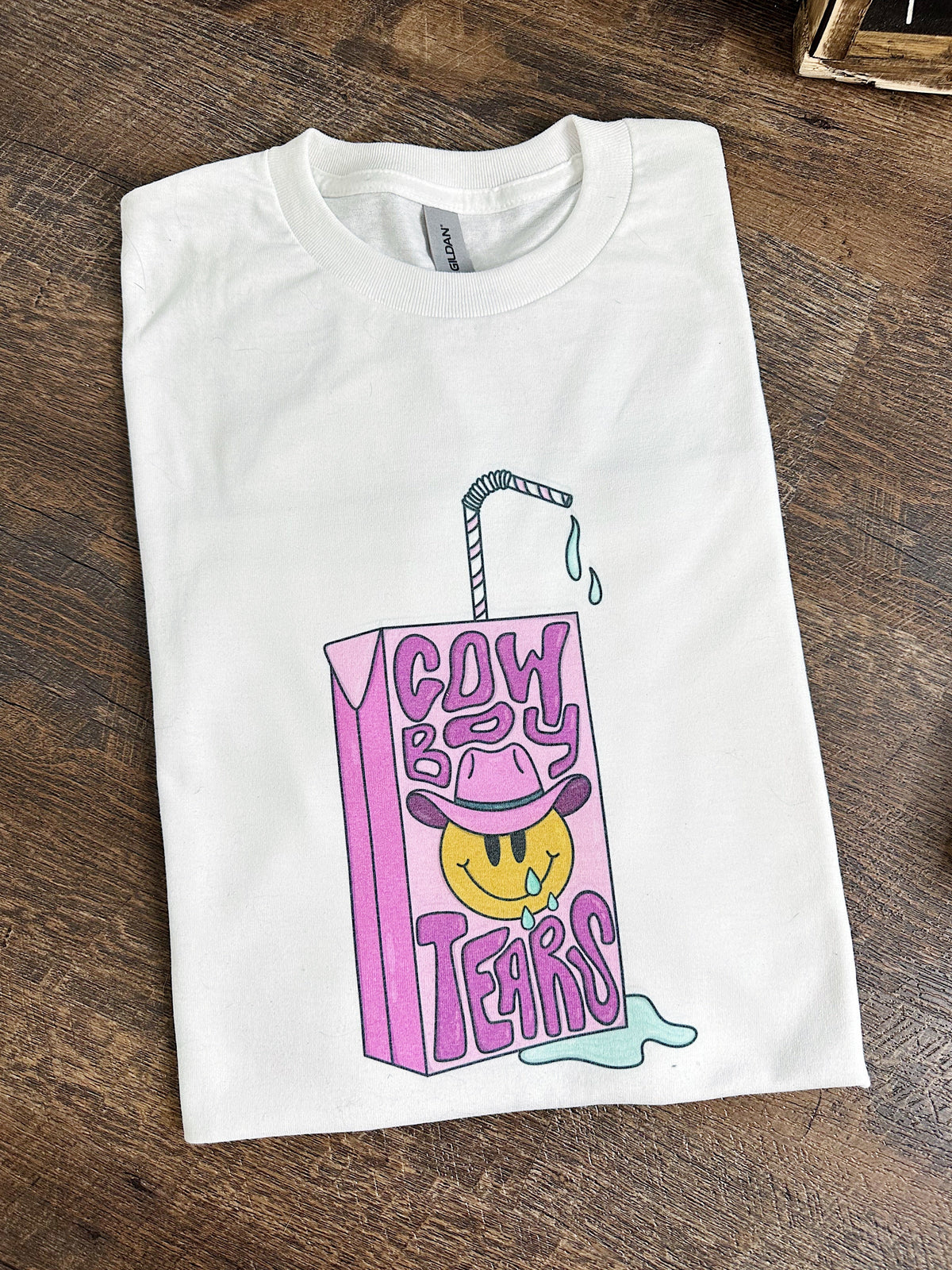 Cowboy Tears TEE or CREWNECK