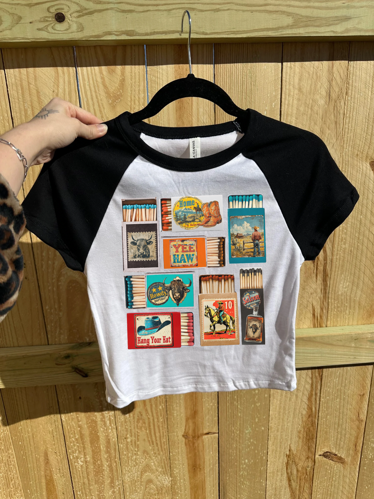 Vintage Western Matchbox Baby Tee