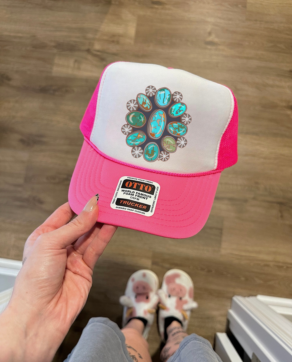 Turquoise Squash Trucker Hat (Multiple Color Options)